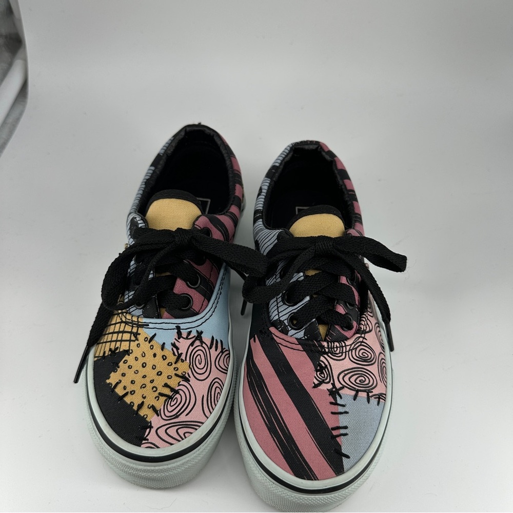 Vans Kids Sneakers ‘Nightmare Before Christmas’ Black, Pink, and Yellow Accents